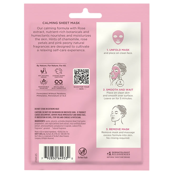 Calming Sheet Mask with Rose