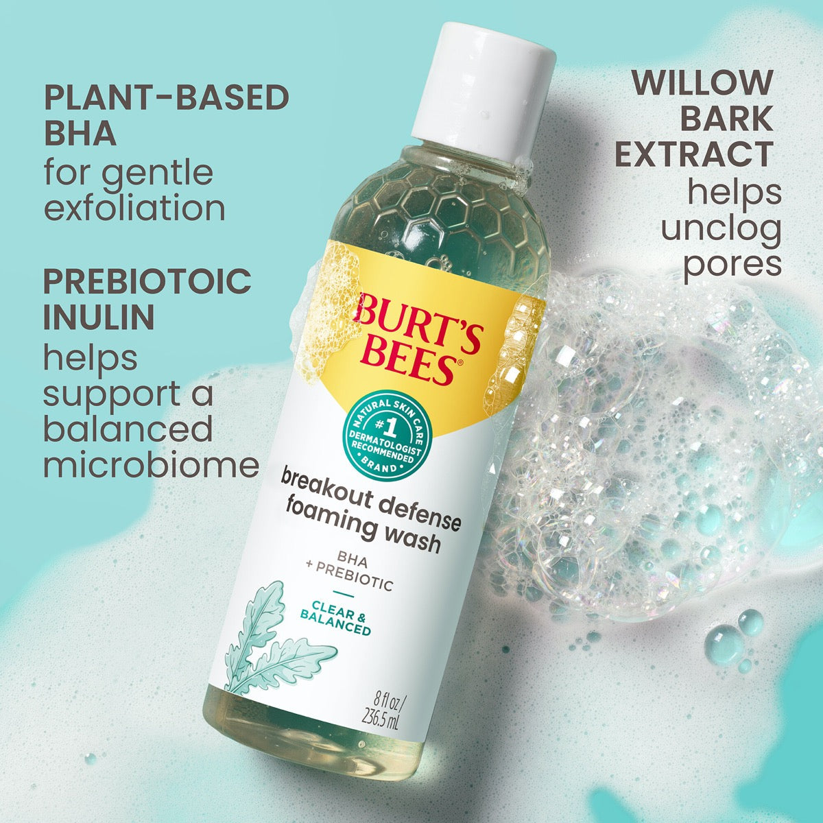 Clear & Balanced Breakout Defense Foaming Wash